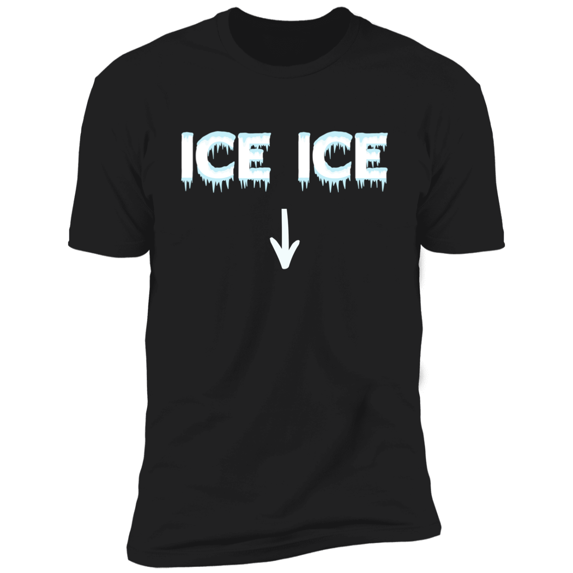 Ice Ice Pregnancy Black T-Shirt