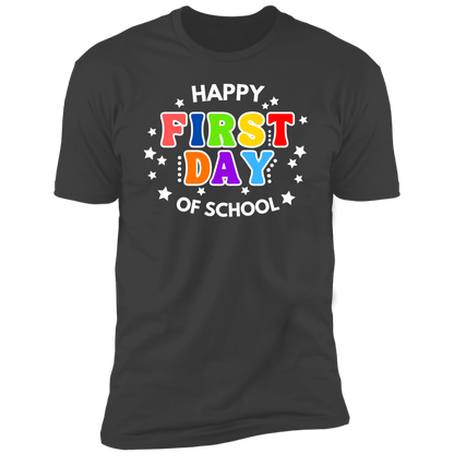 Happy First Day of School (T-Shirt w/ Stars)