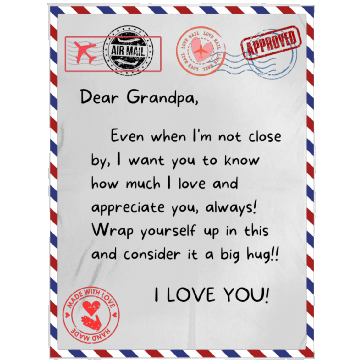 Dear Grandpa (Mail Blankets)