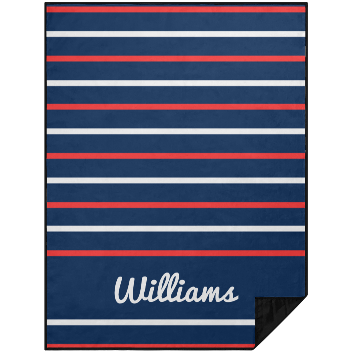 Red, White & Blue Personalized Picnic Blanket