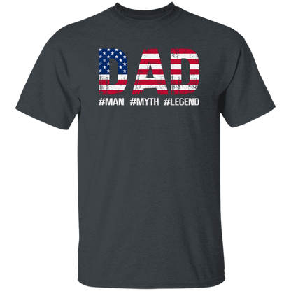 Dad: Man, Myth, Legend Stars & Stripes T-Shirt