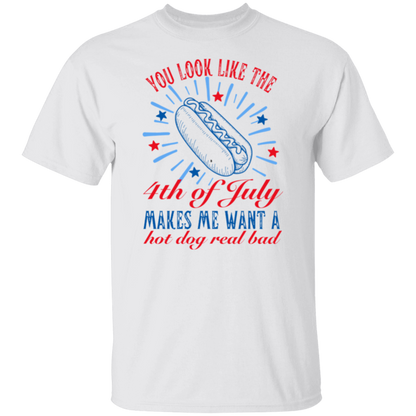 You Look Like The 4th Of July | Hot Dog Lover T-Shirt