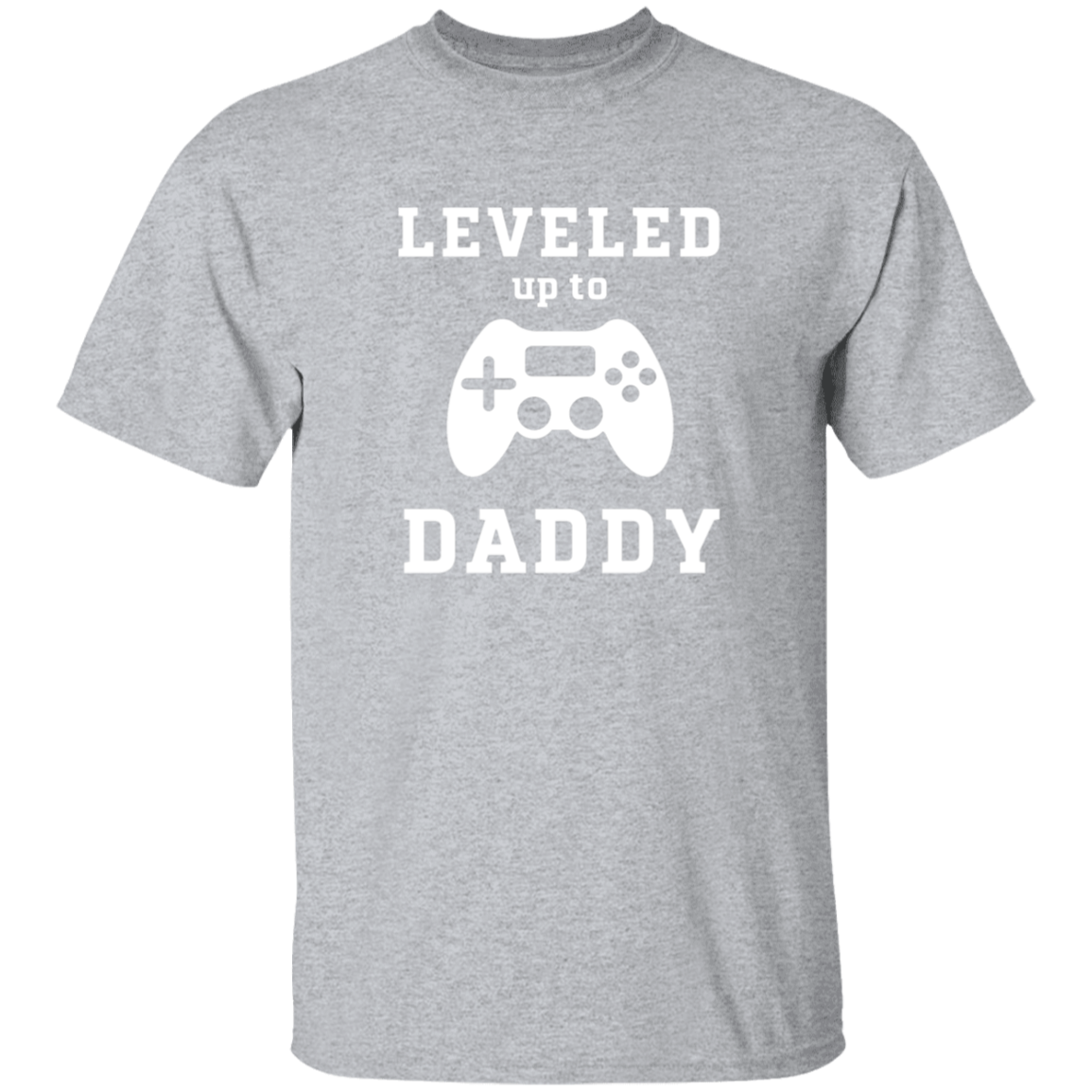 Leveled Up to Daddy T-Shirt & Matching Baby Onesie Set | New Dad Gift