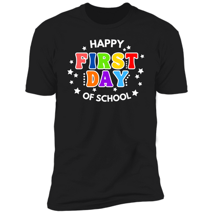 Happy First Day of School (T-Shirt w/ Stars)