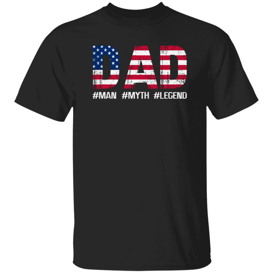 Dad: Man, Myth, Legend Stars & Stripes T-Shirt