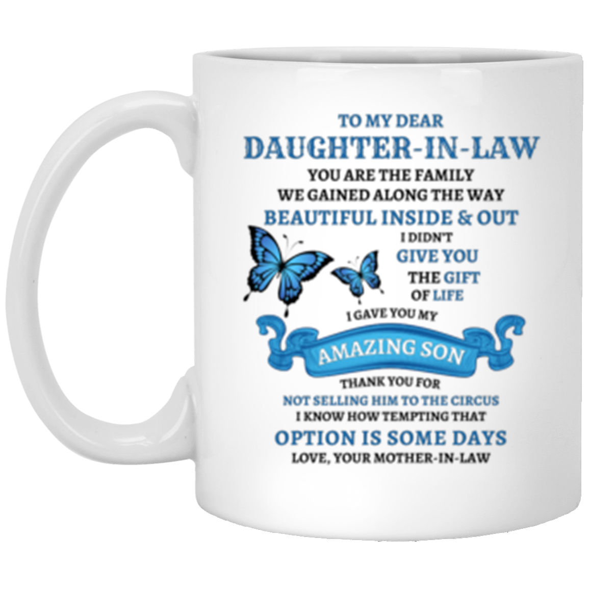 To My Daughter In Law | You Are Family Mug