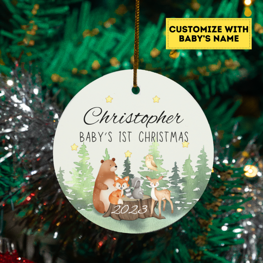 Baby's 1st Christmas (Personalized Ornament)