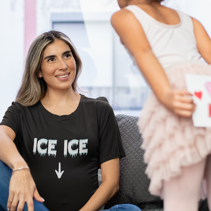 Ice Ice Pregnancy Black T-Shirt