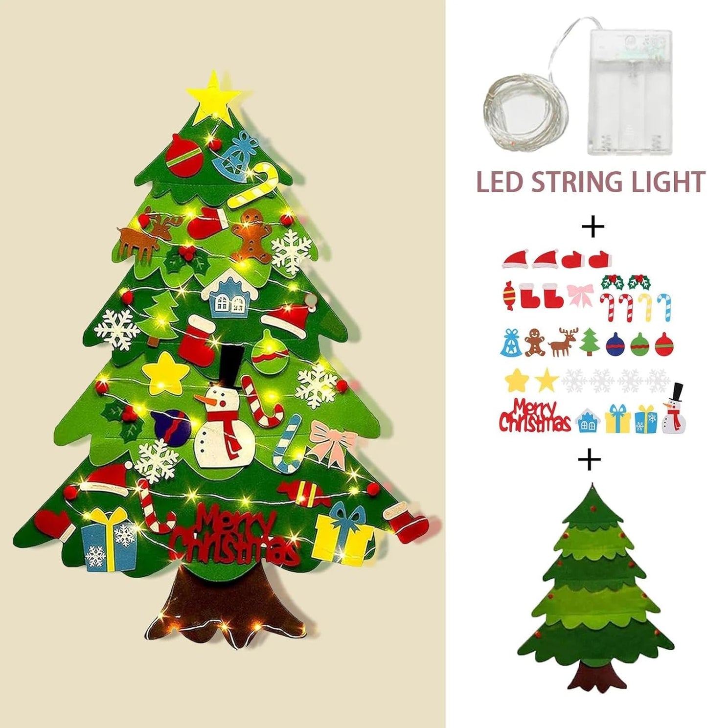 Interactive Felt Christmas Tree