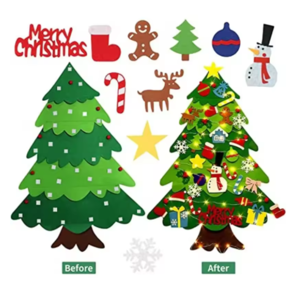 Interactive Felt Christmas Tree