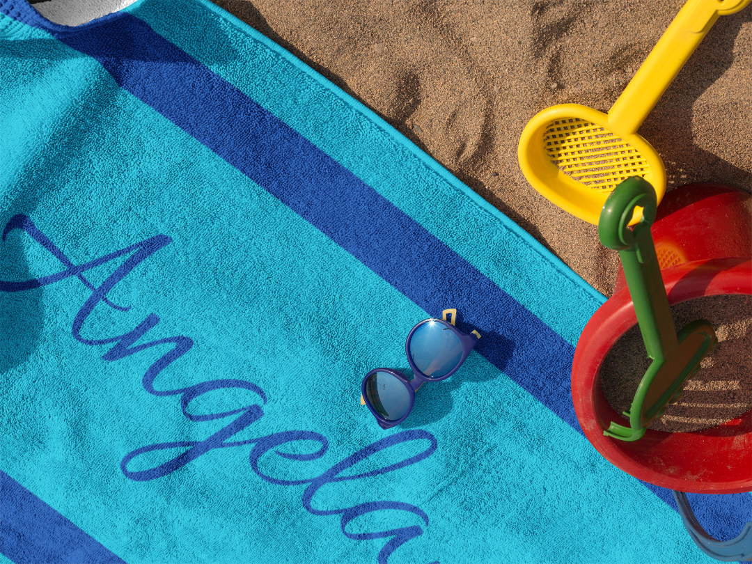 Large Custom Name Beach Towel (35x70)