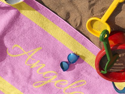 Large Custom Name Beach Towel (35x70)