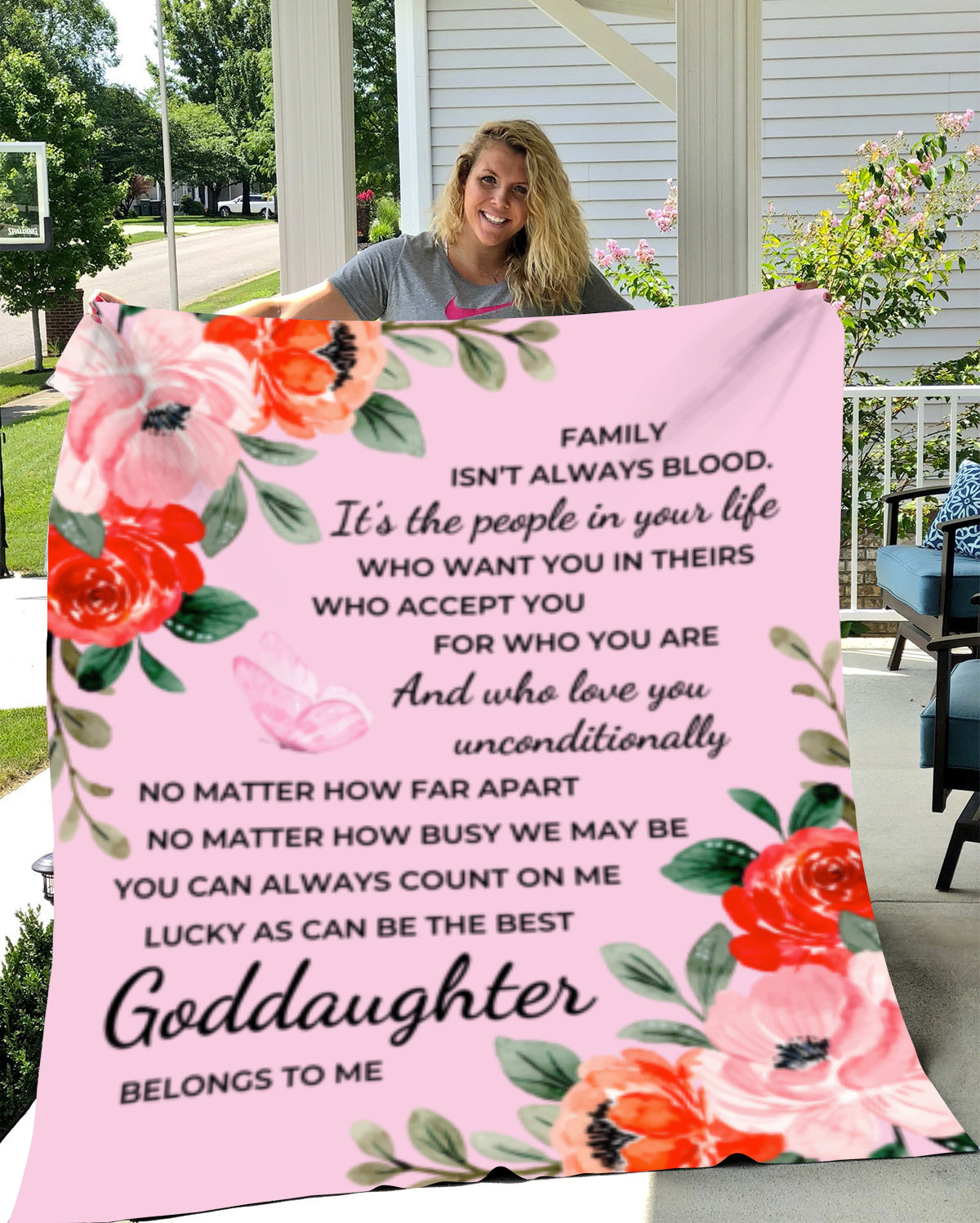 Goddaughter | Family Isn't Blood (Cozy Plush Blanket)