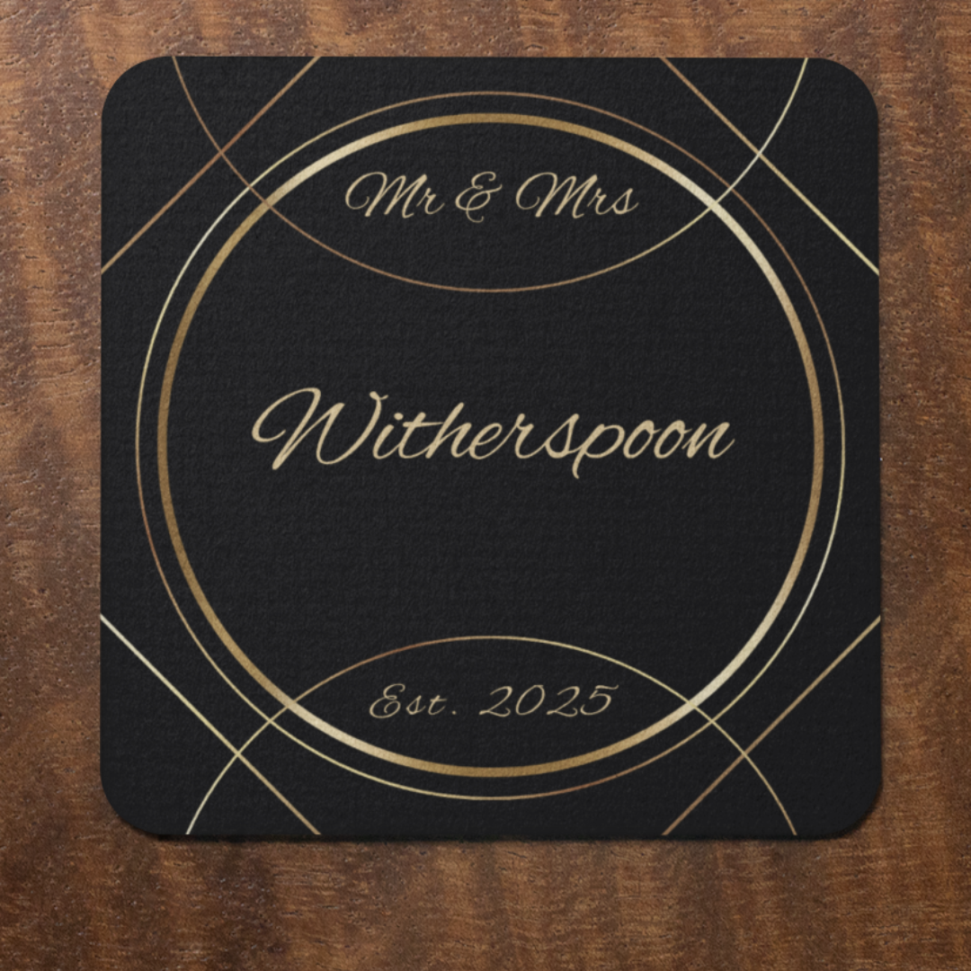 Personalized Newlywed | Anniversary Coaster