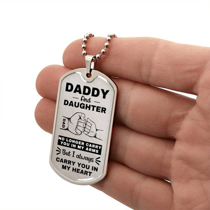 Daddy And Daughter | Fist Bump (Dog Tag)