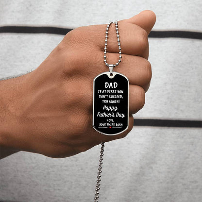 Dad | Third Born Dog Tag