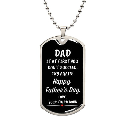 Dad | Third Born Dog Tag