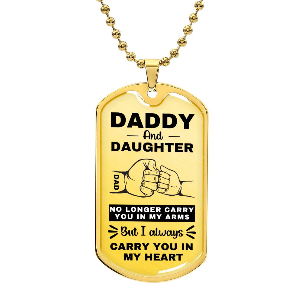 Daddy And Daughter | Fist Bump (Dog Tag)