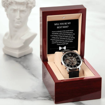 Best Man | Suit Up (Openwork Watch)