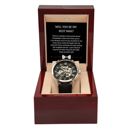 Best Man | Suit Up (Openwork Watch)