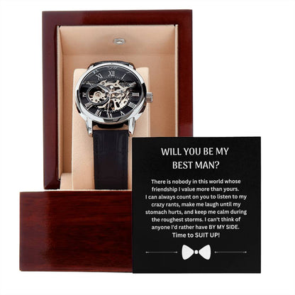 Best Man | Suit Up (Openwork Watch)