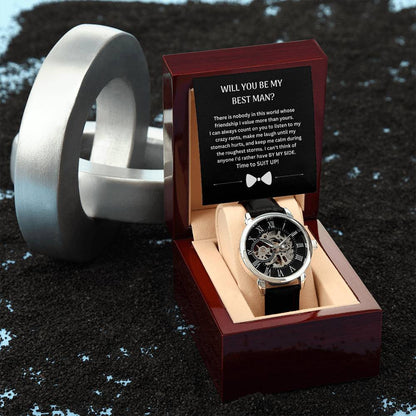 Best Man | Suit Up (Openwork Watch)