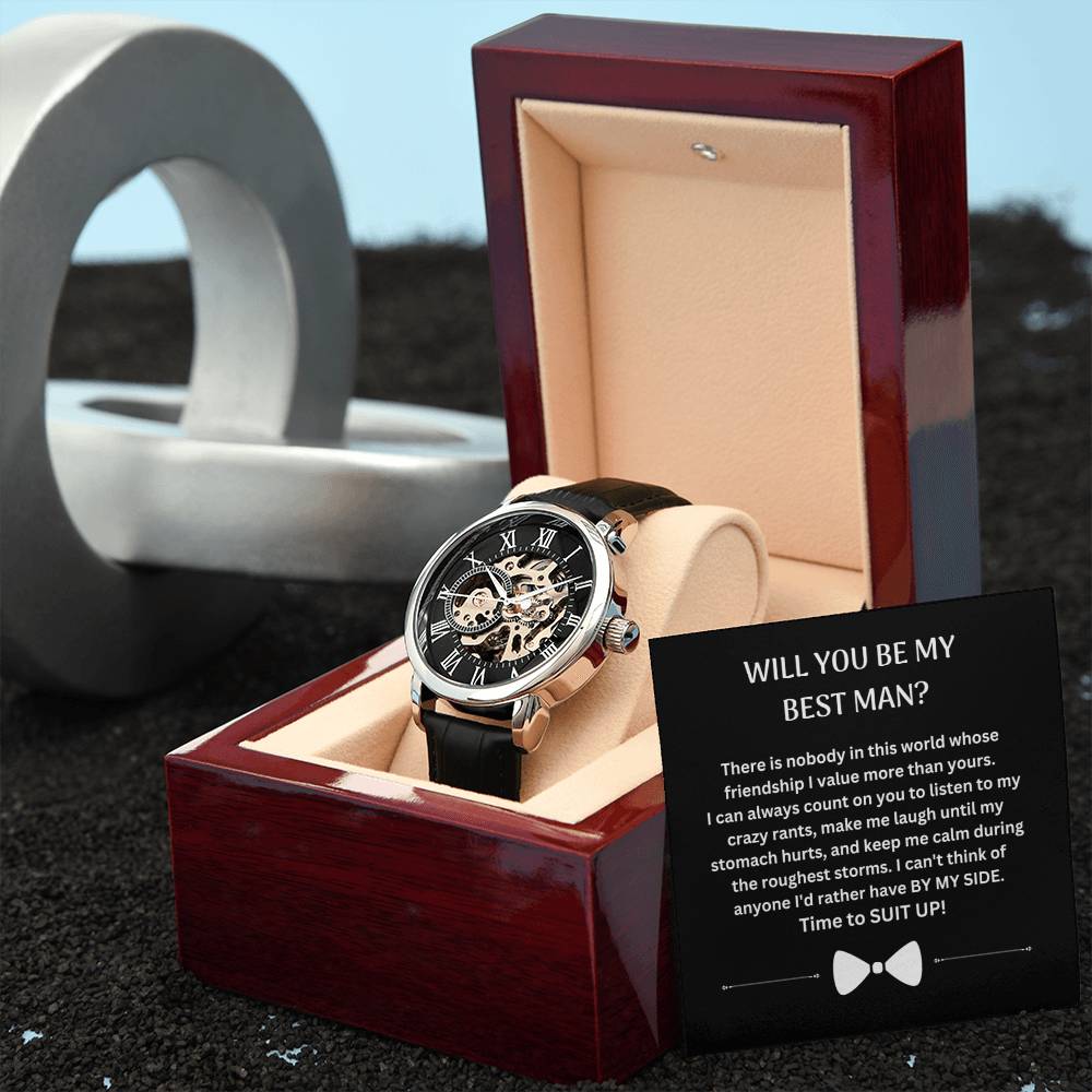 Best Man | Suit Up (Openwork Watch)