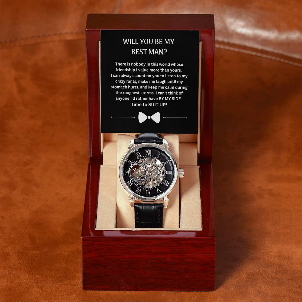 Best Man | Suit Up (Openwork Watch)