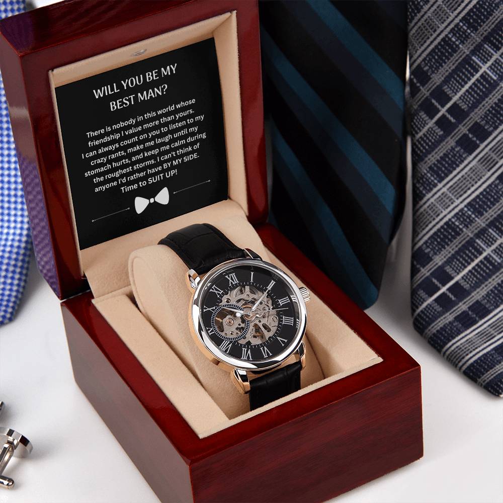 Best Man | Suit Up (Openwork Watch)