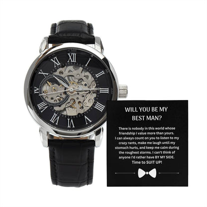 Best Man | Suit Up (Openwork Watch)
