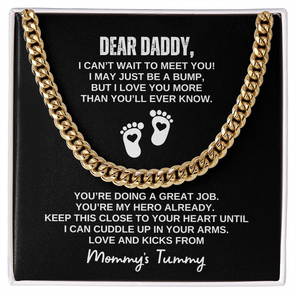 Daddy, I Can't Wait To Meet You (Cuban Link Chain)