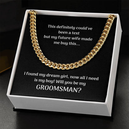 Groomsman | Cuban Link Chain