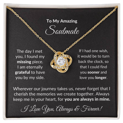 Love You, Always & Forever (Love Knot Necklace)