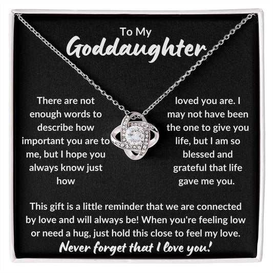 To My Goddaughter | Never Forget (Love Knot Necklace)
