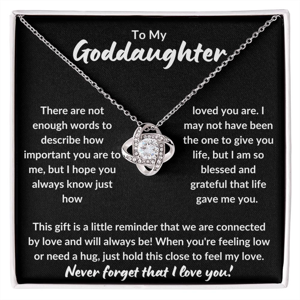 To My Goddaughter | Never Forget (Love Knot Necklace)