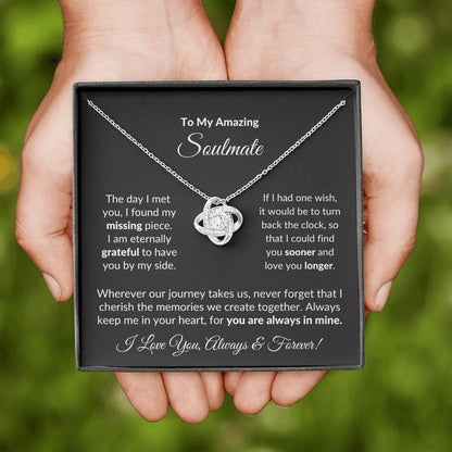 Love You, Always & Forever (Love Knot Necklace)