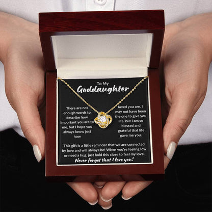 To My Goddaughter | Never Forget (Love Knot Necklace)