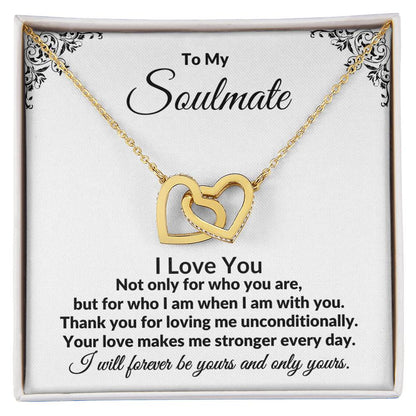 To My Soulmate | I Love You (Interlocking Hearts)