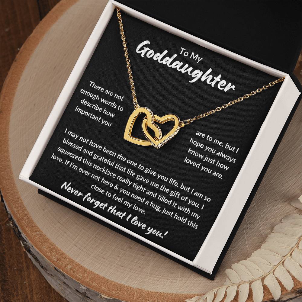 To My Goddaughter | Never Forget (Interlocking Hearts Necklace)