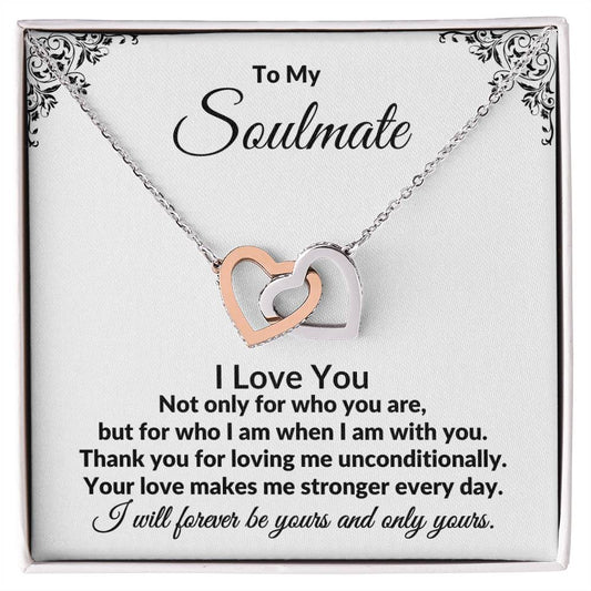 To My Soulmate | I Love You (Interlocking Hearts)