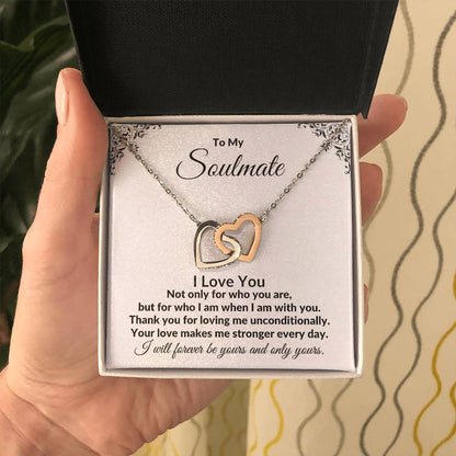 To My Soulmate | I Love You (Interlocking Hearts)