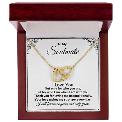 To My Soulmate | I Love You (Interlocking Hearts)