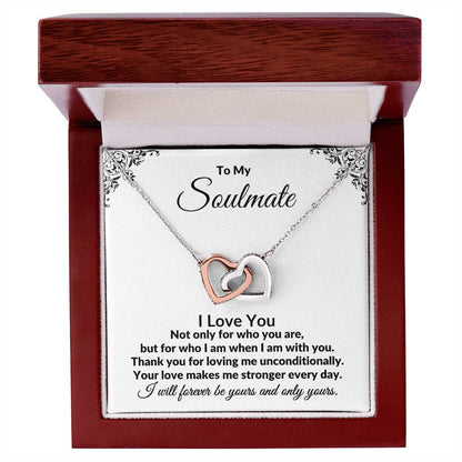 To My Soulmate | I Love You (Interlocking Hearts)