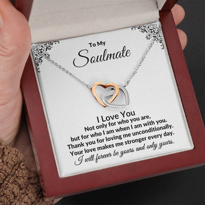 To My Soulmate | I Love You (Interlocking Hearts)