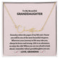 To My Beautiful Granddaughter | Love Grandma Signature Style Name Necklace