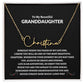To My Beautiful Granddaughter | Never Forget How Much I Love You Signature Style Name Necklace