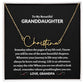 To My Beautiful Granddaughter | Love Grandpa Signature Style Name Necklace
