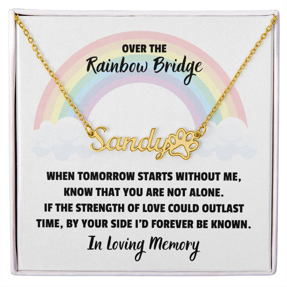 In Loving Memory (Pet Name Necklace)