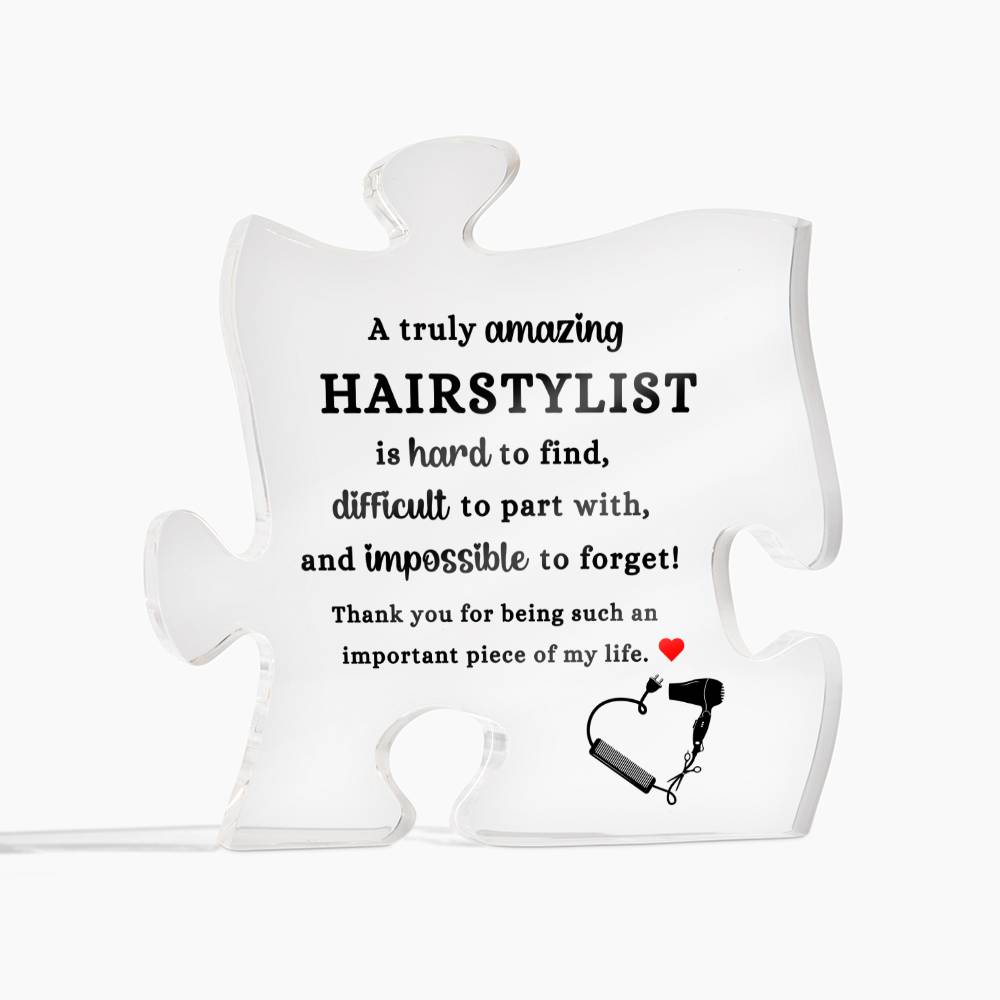 Hairstylist  (Acrylic Puzzle Plaque)