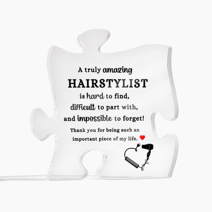 Hairstylist | Acrylic Puzzle Plaque